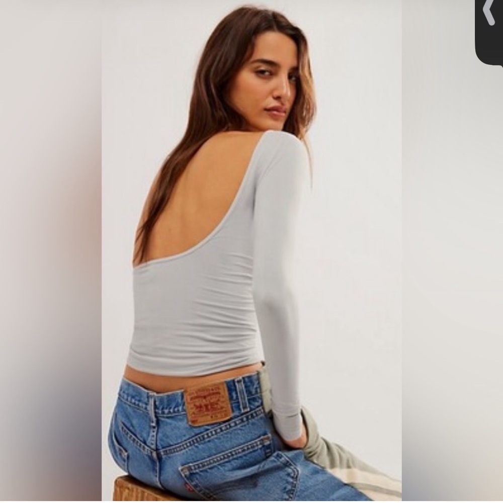 Free People Intimately Low Back Seamless Long Sleeve. Size Xs/Small.